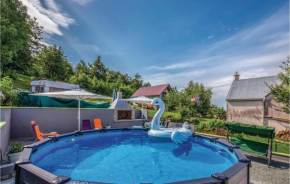 Awesome Home In Zlobin With Heated Swimming Pool